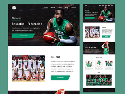 Nigerian Basketball Webpage - Redesign