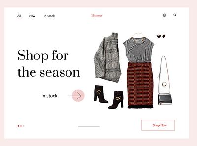 Ladies' Fashion Store branding fashion ui web