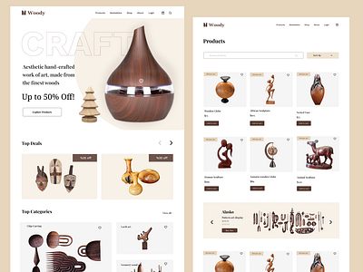 Wooden-arts ecommerce website