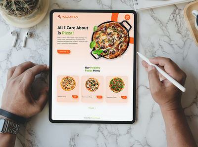 Pizzetta design food ui ux