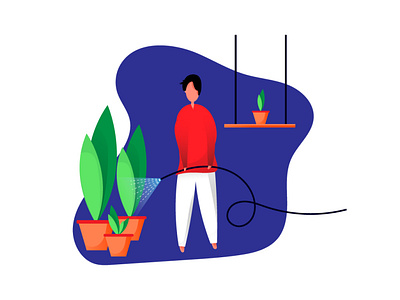 gardening illustration drawing flat illustration illustraion illustration