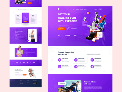 Gym Landing Page Design