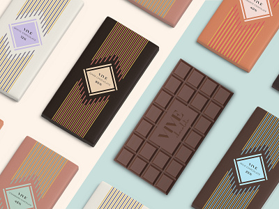 Vive Chocolate branding design logo