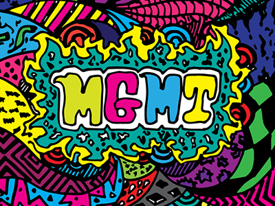 MGMT handlettering illustration mgmt music