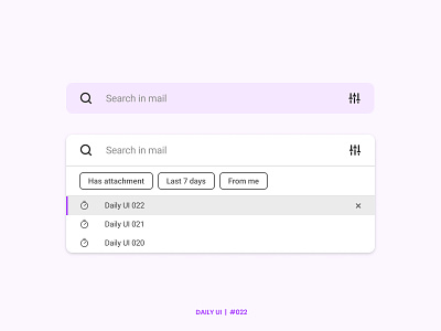 Daily UI 022 022 daily ui 022 dailyui dropdown figma google search mail product design search ui ux