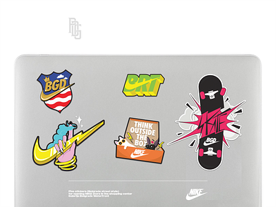 NIKE Stickers (Belgrade, Serbia) branding design graphic design illus illustration logo typography vector