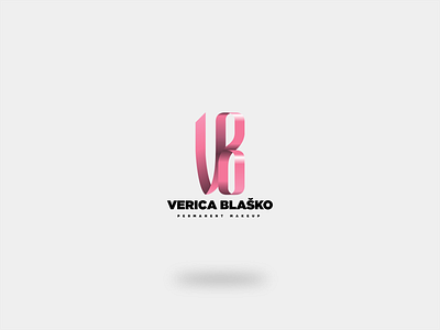 Logo for Verica Blaško Permanent Makeup branding logo vector