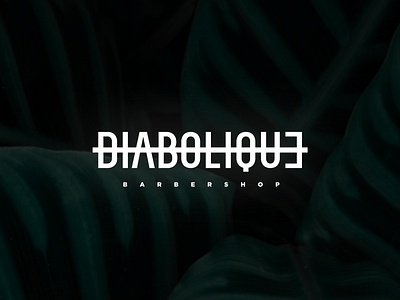 Diabolique Barbershop Logo branding design logo typography