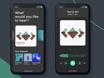 Music player app ui