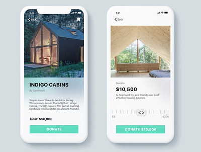 Cabins app design