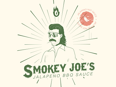 Smokey joe BBQ Sauce branding graphic design logo