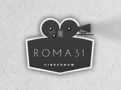 Logo/Mark for Roma 31 Cinema cinema greyscale logo vintage