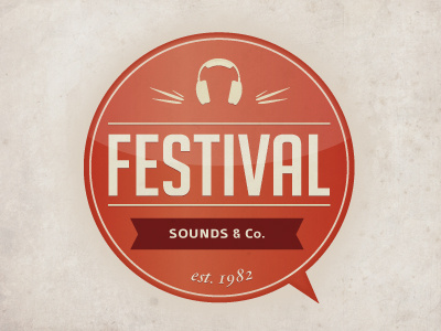 Festival Logo/Mark festival grunge logo music musica rounded sound vintage