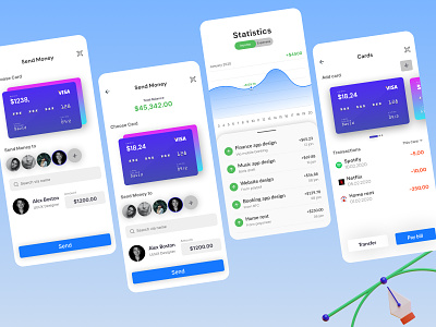 Mobile Wallet app 2021 app design creative ios minimal ui design uidesign uiux