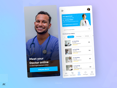 Medico App - Meet Doctor Online android animation app branding creative creative design design flat ios mobile ui uiux ux