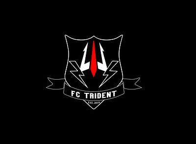FC TRIDENT branding design flat icon illustraion logo logodesign logotype minimalist logo