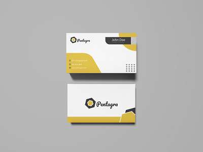 Pentagra Business Card branding business card design business cards businesscard creative design illustraion vector