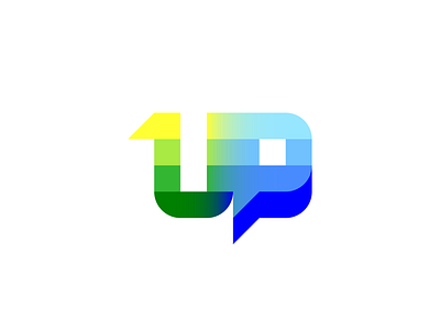 Upay logo#2 branding design fresh gradient icon icon design logo minimal typography vector