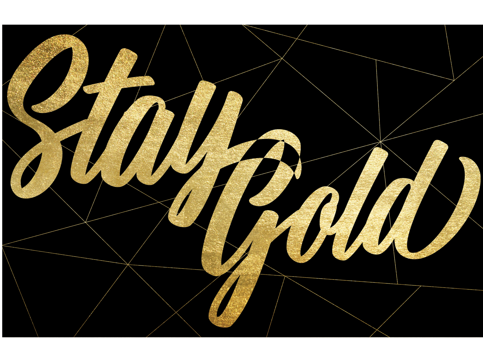 Stay Gold by Miranda Adams on Dribbble