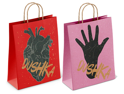 Craft bags' design artwork bag design craft illustraion