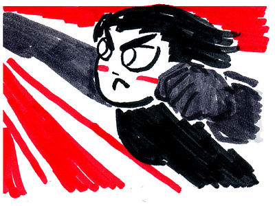 Alita Battle Angel character editorial editorial illustration illustration portrait