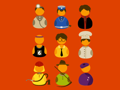 Occupations avatar icon occupations vector