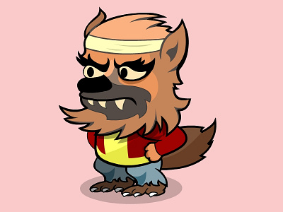 Teen Wolf character chibi design game illustration teen vector werewolf wolf