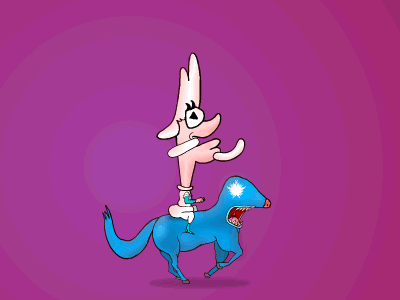 Wizard Horse blue horse hotdog jaws riding wizard