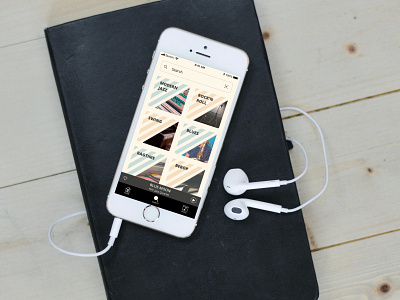 Music App UI Design app design flat ui