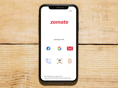 Sign up app daily 100 challenge dailyui dailyui 001 ui ux zomato