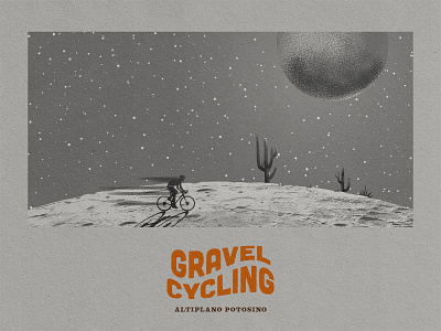 GRAVEL CYCLING MEXICO design gravel cycling gravel gravel cycling gravel mexico illustration outdoors vintage design wacom