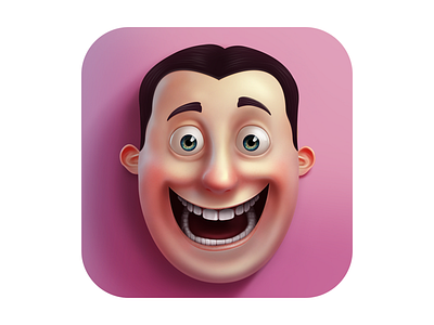 Emoji And Sticker Studio app application character face head icon illustration ios ipad iphone main smile
