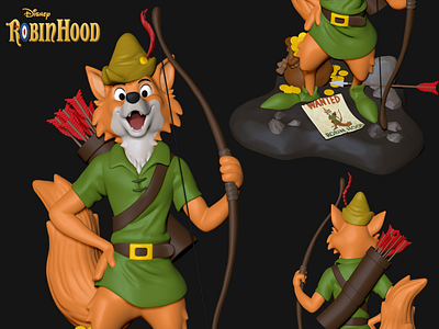 Robin Hood Disney Toy For 3d Print By Neo On Dribbble