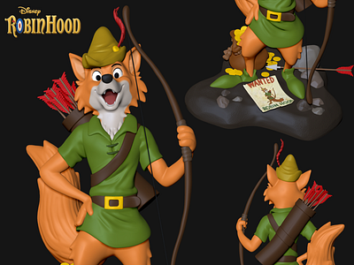 Robin Hood Disney Toy for 3D Print