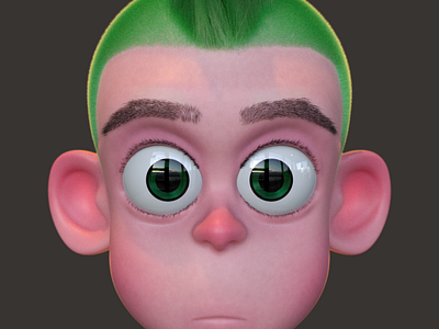 Punk Kid 3d 3d art 3d artist animation c4d charactedesign characterdesign cinema 4d render zbrush