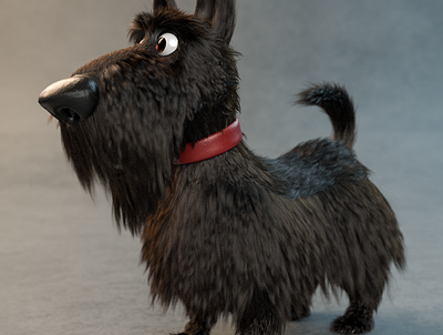 Dog 3D Model 3d 3d art 3d artist c4d character characterdesign cinema 4d motion design render zbrush