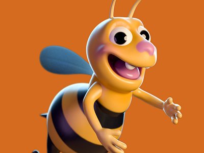 Bee 3d 3d art 3d artist animation c4d characterdesign cinema 4d motion design render zbrush