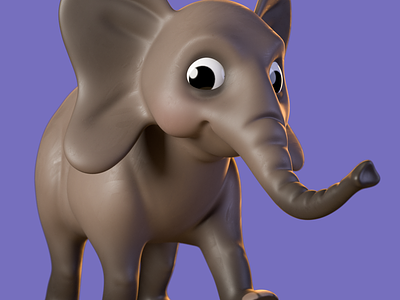 Elephant 3d 3d art 3d artist animation c4d characterdesign cinema 4d motion design render zbrush