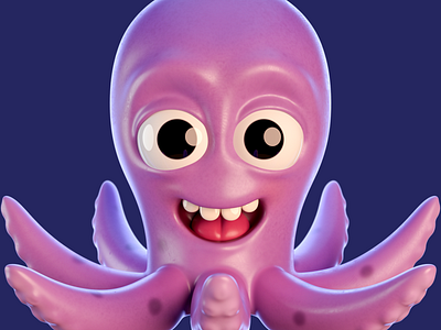 Octopus 3d 3d art 3d artist animation c4d characterdesign cinema 4d motion design render zbrush