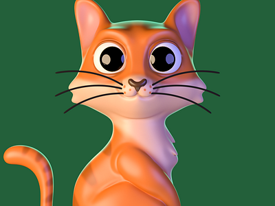 Cat 3d 3d art 3d artist animation characterdesign cinema 4d illustration motion design render zbrush