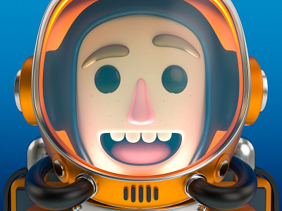 Astronauta 3d 3d art 3d artist animation charactedesign cinema 4d design illustration photoshop render