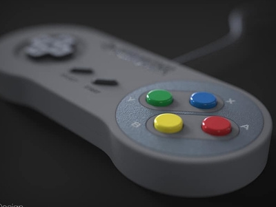 Control Nintendo 3d 3d art 3d artist animation cinema 4d design illustration photoshop product product render render