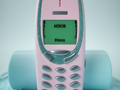 Nokia 3310 3d 3d art 3d artist animation c4d cinema 4d cinema4d design illustration photoshop product product render render