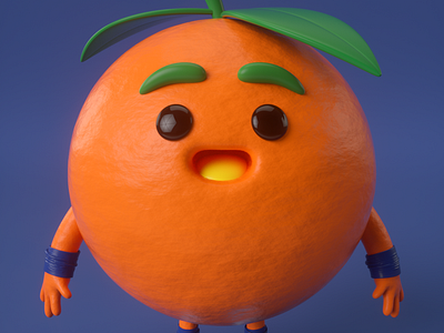 Naranja 3d 3d art 3d artist animation c4d charactedesign character characterdesign cinema 4d cinema4d design illustration photoshop render zbrush