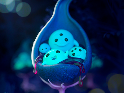 Monster Nest 3d 3d art 3d artist animation c4d charactedesign character characterdesign cinema 4d cinema4d design illustration motion design motiongraphics photoshop render zbrush