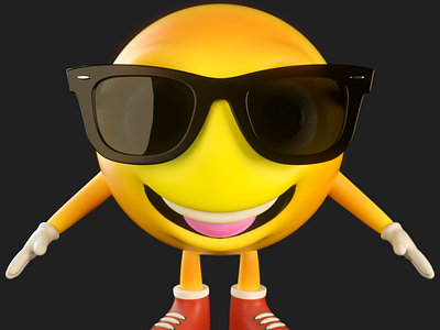 Emoji Character 3d 3d art 3d artist animation c4d charactedesign cinema 4d design illustration mascot mascot design motiongraphics pet photoshop render zbrush