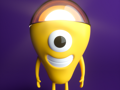 Yellow Character 3d 3d art 3d artist animation c4d charactedesign cinema 4d design illustration motion design motion graphics photoshop render