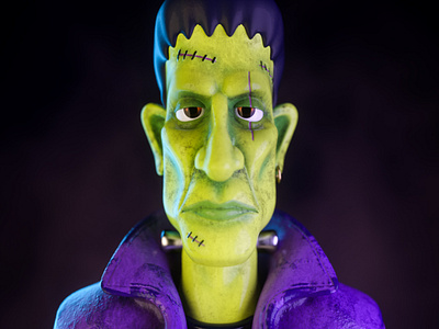 Frankenstein 3d 3d art 3d artist c4d characterdesign cinema 4d cinema4d design render zbrush