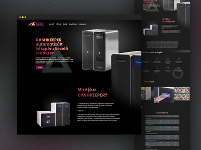 Premium website design for Cash Manager black branding concept dark dark ui design figma minimal photoshop ui ux web