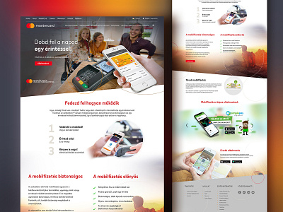 Mastercard Landingpage UI design